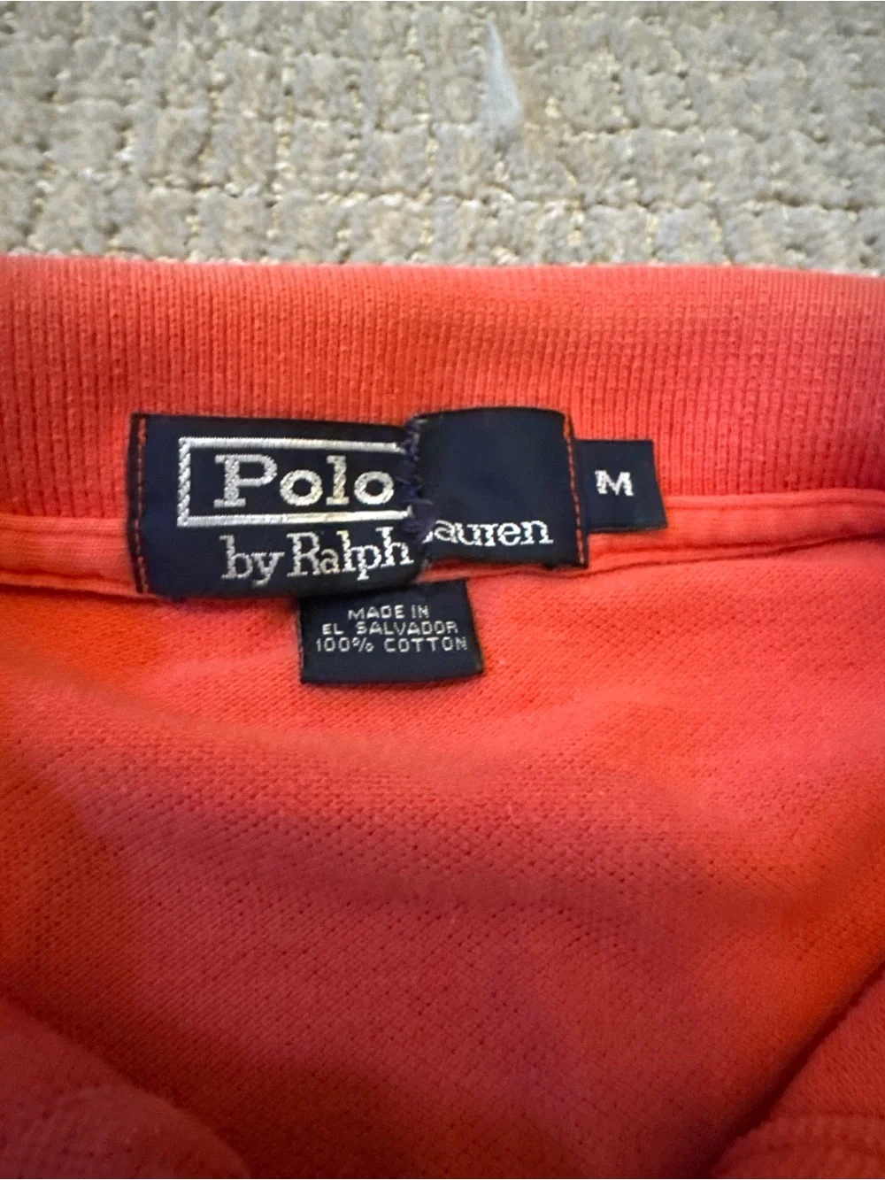 Polo by Ralph Lauren Coral Polo Shirt with Navy Pony
